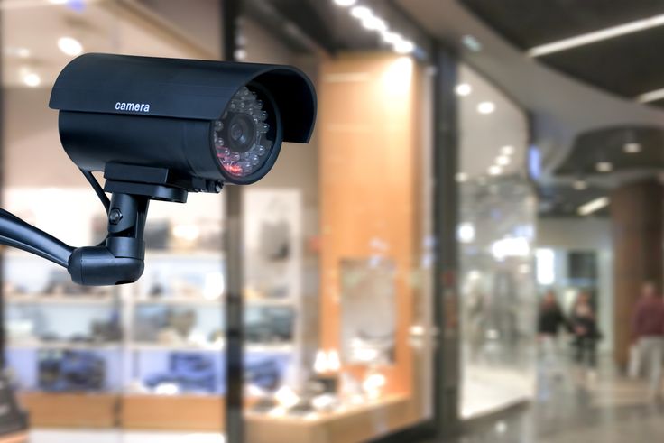 CCtv Camera on a shopping mall