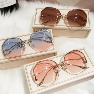 Stylish borderless women sunglasses