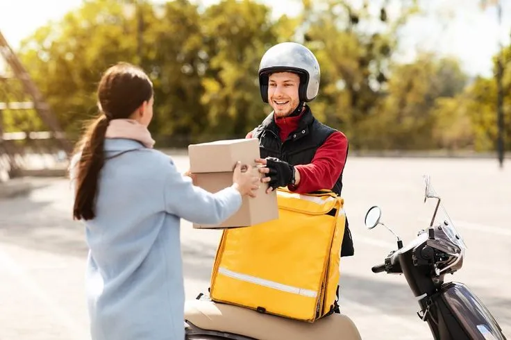 Courier Guy Delivering Yeezys Order