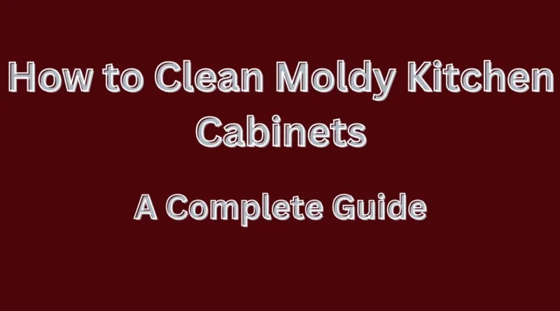 How to Clean Moldy Kitchen Cabinets