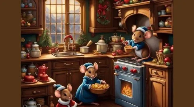 Mice in the Kitchen Cabinets