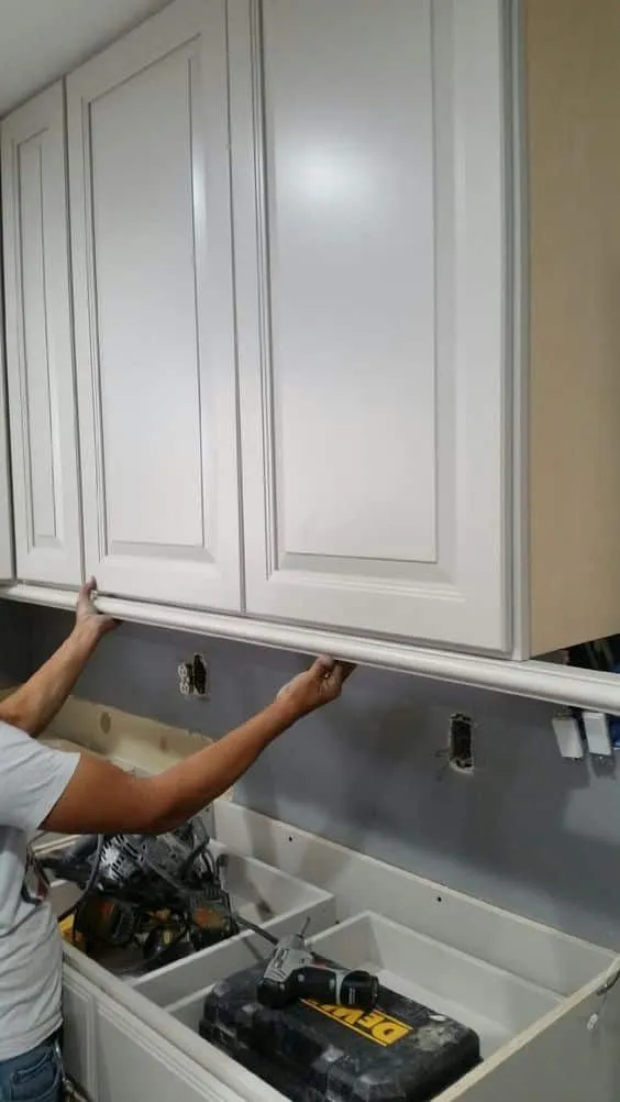 replace the bottom of your kitchen cabinets 