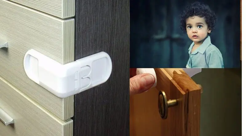 how to install child-proof locks on kitchen cabinets